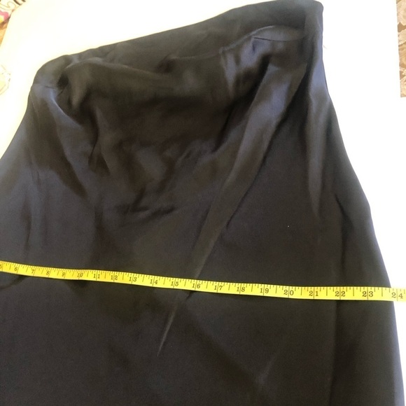 Wild Fable Women's Black Satin Strapless Tube Draping Back Mini Dress Size XL - Picture 14 of 14